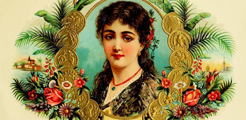 Isabella cigar box label